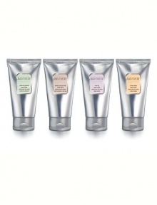 Hand Crème Quartet features our luxuriously hydrating hand crème in Laura's 4 delicious gourmande fragrances. This ultra-rich crème leaves hands velvety-soft and hydrated, never greasy. Collection features 4 perfectly portable 1 oz. tubes stacked in a stocking-friendly clear tube. Includes Laura's 4 iconic fragrances: Almond coconut milk, crème brulée, crème de pistache and fresh fig. Made in USA. Hand Crème Quartet features our luxuriously hydrating hand crème in Laura's 4 delicious gourmande fragrances. This ultra-rich crème leaves hands velvety-soft and hydrated, never greasy. Collection features 4 perfectly portable 1 oz. tubes stacked in a stocking-friendly clear tube. Includes Laura's 4 iconic fragrances: Almond coconut milk, crème brulée, crème de pistache and fresh fig. Made in USA.