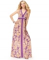 Make mine a maxi: INC's printed dress looks great in vibrant tropical colors and an easy-to-wear stretch jersey fabric!