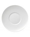 With subtle concentric rings and a sleek shape in durable porcelain, Rosenthal's Loft after-dinner saucer brings chic versatility to modern tables.