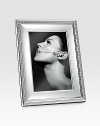 Elegant, finely-polished silverplated design gives proper attention to a favorite 5 X 7 photograph. From the Perles Collection A terrific gift idea Wood base Imported