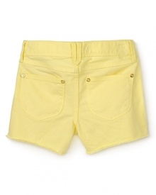 Cute cutoffs for a carefree look that will keep her stylish all summer long. Cute cutoffs for a carefree look that will keep her stylish all summer long.