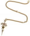 Give any ensemble a sprinkle of stylish whimsy with this star pendant necklace from Emilio Pucci - Multi-star pendant on a brass chain with star charm details - Perfect for a sleek cocktail sheath and platform pumps