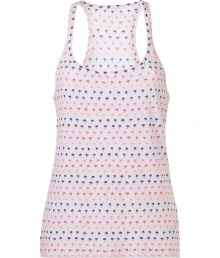 Add quirky-cool style to your sleep look with this mini palm tree printed tank from Juicy Couture - Scoop neck, racerback, relaxed silhouette, long body - Pair with matching shorts and fuzzy slipper for stylish lounging Add quirky-cool style to your sleep look with this mini palm tree printed tank from Juicy Couture - Scoop neck, racerback, relaxed silhouette, long body - Pair with matching shorts and fuzzy slipper for stylish lounging
