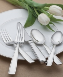 Featuring a sophisticated square handle and mirror-like sheen, Waterford Glendridge flatware sets the table with unparalleled distinction. Top-quality stainless steel makes these place settings and serving pieces your best bet for any and every occasion. Featuring a sophisticated square handle and mirror-like sheen, Waterford Glendridge flatware sets the table with unparalleled distinction. Top-quality stainless steel makes these place settings and serving pieces your best bet for any and every occasion.