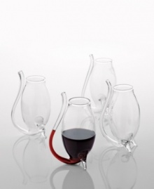 Uniquely designed for maximum enjoyment of port, this Wine Enthusiast drinkware set of 4 port sippers makes an exceptional gift for wine lovers. Your hand warms the cup enhancing the flavor of the port, and the stem allows you to savor every sip. Uniquely designed for maximum enjoyment of port, this Wine Enthusiast drinkware set of 4 port sippers makes an exceptional gift for wine lovers. Your hand warms the cup enhancing the flavor of the port, and the stem allows you to savor every sip.