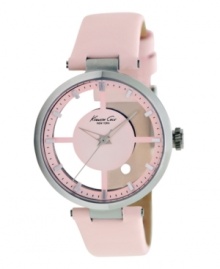 Ladylike style that's clear as day, this sweet watch from Kenneth Cole New York features a transparent dial. Ladylike style that's clear as day, this sweet watch from Kenneth Cole New York features a transparent dial.