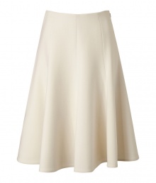 Channel the of-the-moment midi-skirt trend in this luxe-yet-romantic swing skirt from Ralph Lauren Collection - Fitted waist, flared skirt, concealed side zip closure - Wear with a fitted blouse, a cropped blazer, and peep-toe pumps Channel the of-the-moment midi-skirt trend in this luxe-yet-romantic swing skirt from Ralph Lauren Collection - Fitted waist, flared skirt, concealed side zip closure - Wear with a fitted blouse, a cropped blazer, and peep-toe pumps