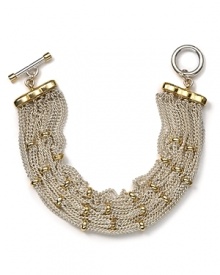 Two tones are better than one with this silver and gold-plated link necklace from Lauren by Ralph Lauren. It's a versatile piece that makes an effortless match with almost anything in your closet.