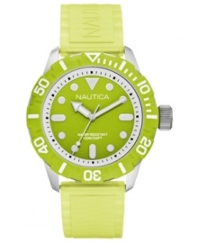 Built to survive at great depths, designed to catch eyes on the beach: a bold unisex watch from Nautica. Built to survive at great depths, designed to catch eyes on the beach: a bold unisex watch from Nautica.