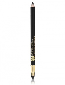 Stay-true color. Hours and hours of wear. Double Wear Stay-in-Place Eye Pencil lines and defines with smooth, even color that looks fresh all day. Wears for 12 hours, sets in seconds. Double-ended tool has smudger on one end, color on the other. Lightweight, creamy formula glides on effortlessly. Rich, stay-true color won't feather or bleed. Stay-true color. Hours and hours of wear. Double Wear Stay-in-Place Eye Pencil lines and defines with smooth, even color that looks fresh all day. Wears for 12 hours, sets in seconds. Double-ended tool has smudger on one end, color on the other. Lightweight, creamy formula glides on effortlessly. Rich, stay-true color won't feather or bleed.