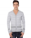 Not your grandpa's knits-the current climate calls for this sharp cardigan from Buffalo David Bitton.