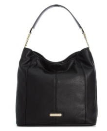 Opt for exquisite accessorizing this season with this slouchy-chic silhouette from Anne Klein. Outfitted with gleaming hardware and signature detailing, its generous interior leaves room for more than just the essentials. Opt for exquisite accessorizing this season with this slouchy-chic silhouette from Anne Klein. Outfitted with gleaming hardware and signature detailing, its generous interior leaves room for more than just the essentials.
