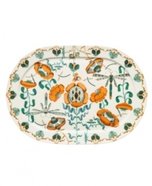 A breath of fresh air, Iittala's collection of Korento oval serving platters feature sleek everyday porcelain bustling with the busy dragonflies and lively blooms of summer. The serving plates are microwave, freezer and oven safe. A breath of fresh air, Iittala's collection of Korento oval serving platters feature sleek everyday porcelain bustling with the busy dragonflies and lively blooms of summer. The serving plates are microwave, freezer and oven safe.