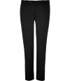 Get the of-the-moment look in these stylish cropped pants from Michael Kors - Button tab front detail, slim fit, ankle-grazing length, front leg crease, two front slash pockets, two back welt button pockets - Pair with a V-neck pullover, bold-shoulder blazer, and wedge booties