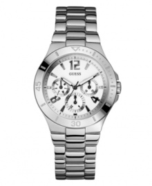 Everyday style, inspired by your boyfriend's favorite timepiece design, by GUESS.