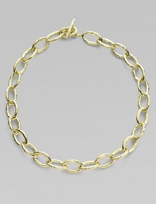 From the Glamazon Collection. Bold, freeform ovals of 18k gold, linked together and clasped with a signature toggle. 18k yellow gold Length, about 18 Toggle closure Made in Italy From the Glamazon Collection. Bold, freeform ovals of 18k gold, linked together and clasped with a signature toggle. 18k yellow gold Length, about 18 Toggle closure Made in Italy