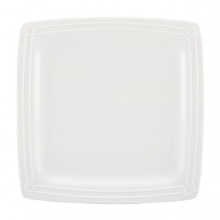 Wickford by kate spade new york is versatile white porcelain square platter in an elegant, updated shape embossed with a twisting rope and knot design. Wickford by kate spade new york is versatile white porcelain square platter in an elegant, updated shape embossed with a twisting rope and knot design.