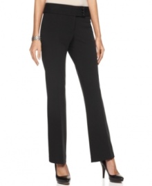 Inject a sophisticated feel to your work-to-weekend style with Alfani's straight leg plus size pants-- they're an Everyday Value!