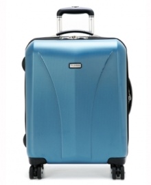 A travel gem. Designed with a wider body, this hardside carry-on fits into overhead bins more easily and still provides the perfect amount of packing space you need to fit in all of your necessities and essentials. A two-compartment design features tie-down straps, zippered utility divider, a large mesh pocket and so much more. A travel gem. Designed with a wider body, this hardside carry-on fits into overhead bins more easily and still provides the perfect amount of packing space you need to fit in all of your necessities and essentials. A two-compartment design features tie-down straps, zippered utility divider, a large mesh pocket and so much more.