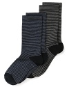 Make a statement from head to toe with striped socks from Hue.