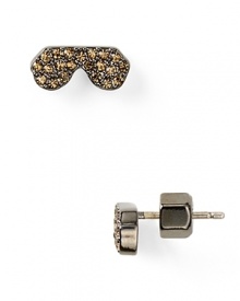 Wear your glam sunglasses at night. MARC BY MARC JACOBS' pavé shade-shaped studs lend a range of looks the label's enviable cool.