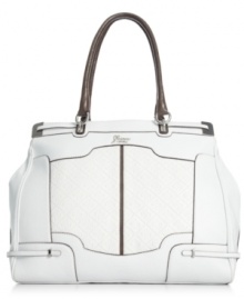 Decidedly diva-worthy, this take-anywhere tote from GUESS is the ultimate it-bag. Super spacious with a shoulder-right shape, it's perfect for running errands or transatlantic trips. Decidedly diva-worthy, this take-anywhere tote from GUESS is the ultimate it-bag. Super spacious with a shoulder-right shape, it's perfect for running errands or transatlantic trips.