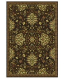 The bold and the beautiful! With lush blooms and a rich dark chocolate hue, this St. Lawrence rug offers a perfectly modern take on traditionally elegant styling. Crafted of durable polypropylene for years of long-lasting beauty. The bold and the beautiful! With lush blooms and a rich dark chocolate hue, this St. Lawrence rug offers a perfectly modern take on traditionally elegant styling. Crafted of durable polypropylene for years of long-lasting beauty.