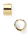 Small yet substantial, kate spade new york's gold-tone hoops add a luxe touch.