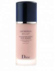 DiorSkin Sculpt Radiance Smoothing Foundation SPF 15. Innovative makeup helps diminish the look of fine lines and wrinkles for a youthful looking complexion. Creates a radiant appearance Long wearing, satin finish Convenient pump dispenser 1 oz. DiorSkin Sculpt Radiance Smoothing Foundation SPF 15. Innovative makeup helps diminish the look of fine lines and wrinkles for a youthful looking complexion. Creates a radiant appearance Long wearing, satin finish Convenient pump dispenser 1 oz.