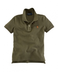 Rendered in lightweight, breathable cotton mesh, this classic polo design features signature pony embroidery at the chest. Rendered in lightweight, breathable cotton mesh, this classic polo design features signature pony embroidery at the chest.