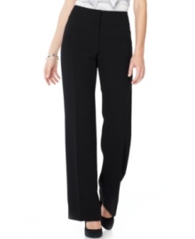 These petite straight-leg pants offer a streamlined silhouette that works with almost anything in your nine-to-five wardrobe and pairs easily with other pieces from Kasper's collection of suiting separates. These petite straight-leg pants offer a streamlined silhouette that works with almost anything in your nine-to-five wardrobe and pairs easily with other pieces from Kasper's collection of suiting separates.