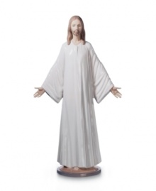 Keep the faith. Gazing out over your home, the Lladro Jesus figurine brings new hope and inspiration to any setting in meticulously glazed porcelain. Keep the faith. Gazing out over your home, the Lladro Jesus figurine brings new hope and inspiration to any setting in meticulously glazed porcelain.