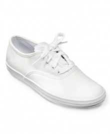 The original champ: the leather lace-up from Keds. A sneaker favorite for all ages. The original champ: the leather lace-up from Keds. A sneaker favorite for all ages.