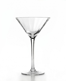 Simply beautiful, this set of hand-blown Optic martini glasses from Artland features clear stems and gently faceted bowls for a dreamy, twinkling effect. In dishwasher-safe glass for effortless elegance. Simply beautiful, this set of hand-blown Optic martini glasses from Artland features clear stems and gently faceted bowls for a dreamy, twinkling effect. In dishwasher-safe glass for effortless elegance.