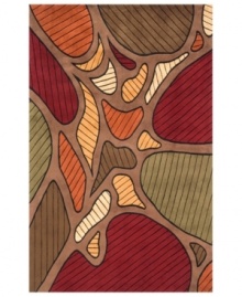 Far from ordinary, Momeni's ultracontemporary New Wave rug takes any room from simple to sensational in seconds! With a bold, colorblocked pattern in earthy hues, the hand-tufted wool rug offers chic style and an irresistibly soft hand. Far from ordinary, Momeni's ultracontemporary New Wave rug takes any room from simple to sensational in seconds! With a bold, colorblocked pattern in earthy hues, the hand-tufted wool rug offers chic style and an irresistibly soft hand.