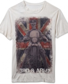 Cool and rugged, 3rd & Army's signature burnout t-shirts take casual style to the next level. Cool and rugged, 3rd & Army's signature burnout t-shirts take casual style to the next level.