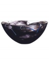 With a smoky black haze and hand-applied bands of eye-catching color, each Contrast bowl from Kosta Boda is truly unique. A simple crystal form showcases each stroke and swirl with true artistry.