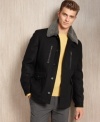 A cool throwback look to a simpler time, this Arcadia Newsboy coat from Michael Kors makes any look timeless.