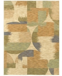A soft palette of earthy tones set in blended geometric patternwork creates a calming effect in the Volos area rug from Shaw Living. Its ultra-durable and supremely soft EverTouch® nylon is meticulously dyed for brilliant color recognition. A soft palette of earthy tones set in blended geometric patternwork creates a calming effect in the Volos area rug from Shaw Living. Its ultra-durable and supremely soft EverTouch® nylon is meticulously dyed for brilliant color recognition.