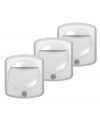 Illuminate your life with a three-pack of motion-sensing LED lights from The Platinum Collection.