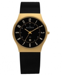 This handsome watch from Skagen Denmark never misses a beat with stylish accuracy. This handsome watch from Skagen Denmark never misses a beat with stylish accuracy.