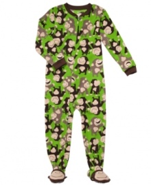 Keep dreaming. He can doze off to sleep in fun style with one of these silly print sleepers from Carter's. Keep dreaming. He can doze off to sleep in fun style with one of these silly print sleepers from Carter's.