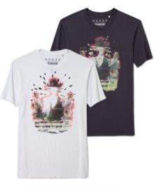 Let your style lead with one of these Beat Conductor t-shirts from Guess. Let your style lead with one of these Beat Conductor t-shirts from Guess.