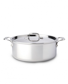 Your well-equipped kitchen starts here. Braise and sauté hearty meals that your family will love in the spacious and highly responsive interior. Easily accommodating many ears of corn, chili, lamb shanks and more, this high-performance All-Clad stock pot is constructed with a durable stainless steel interior, a pure aluminum core and a hand-polished magnetic stainless steel exterior. Lifetime warranty. Your well-equipped kitchen starts here. Braise and sauté hearty meals that your family will love in the spacious and highly responsive interior. Easily accommodating many ears of corn, chili, lamb shanks and more, this high-performance All-Clad stock pot is constructed with a durable stainless steel interior, a pure aluminum core and a hand-polished magnetic stainless steel exterior. Lifetime warranty.