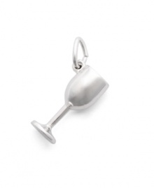 Say cheers! Rembrandt's chic wine charm is the perfect finishing touch to your favorite necklace or charm bracelet. Crafted in sterling silver. Approximate drop: 1 inch. Say cheers! Rembrandt's chic wine charm is the perfect finishing touch to your favorite necklace or charm bracelet. Crafted in sterling silver. Approximate drop: 1 inch.