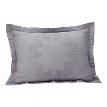 An enchanting, traditional pattern woven in cotton and silk evokes a sense of glamour in shades of lilac and silver. Duvet and shams reverse to solid cotton. An enchanting, traditional pattern woven in cotton and silk evokes a sense of glamour in shades of lilac and silver. Duvet and shams reverse to solid cotton.
