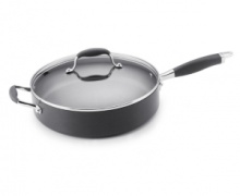 The cookware preferred by professional chefs. Heavy gauge, hard-anodized aluminum exterior heats evenly without hot spots. Interior is coated with DuPont Autograph® advanced inside/outside nonstick – an exclusive reinforced technology that has been intensively restaurant tested for superior durability. Limited lifetime warranty. The cookware preferred by professional chefs. Heavy gauge, hard-anodized aluminum exterior heats evenly without hot spots. Interior is coated with DuPont Autograph® advanced inside/outside nonstick – an exclusive reinforced technology that has been intensively restaurant tested for superior durability. Limited lifetime warranty.