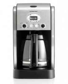 Coffee that keeps up with mornings that fly by. Delivering coffee 25% faster for a more efficient, more relaxed morning routine. Take control of your blend's strength, choosing from regular or bold, and set your brew up to 24 hours in advance for on-demand cafe service! 3-year limited warranty. Model DCC-2650. Coffee that keeps up with mornings that fly by. Delivering coffee 25% faster for a more efficient, more relaxed morning routine. Take control of your blend's strength, choosing from regular or bold, and set your brew up to 24 hours in advance for on-demand cafe service! 3-year limited warranty. Model DCC-2650.