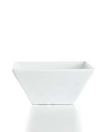 Newly updated, The Cellar's Whiteware Square cereal bowl maintains its modern edge but with a new, refined silhouette in white porcelain that's versatile and durable enough for every meal. Newly updated, The Cellar's Whiteware Square cereal bowl maintains its modern edge but with a new, refined silhouette in white porcelain that's versatile and durable enough for every meal.