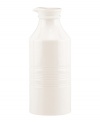 Just like the milk man used to deliver, this vintage-style pitcher brings an overwhelming sense of nostalgia to the table in creamy white porcelain. Subtle detailing echoes the ringed Tin Can Alley dinnerware motif. Qualifies for Rebate